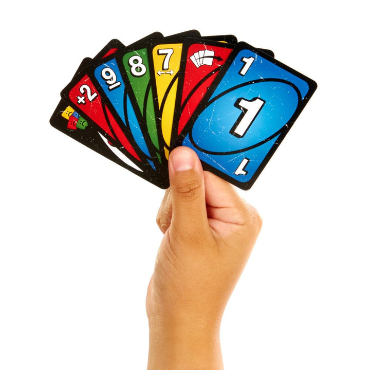 Mattel Games UNO Show Ã¢â‚¬Ëœem No Mercy Card Game for Kids, Adults & Family Parties & Travel with Extra Cards, Special Rules & Tougher Penalties