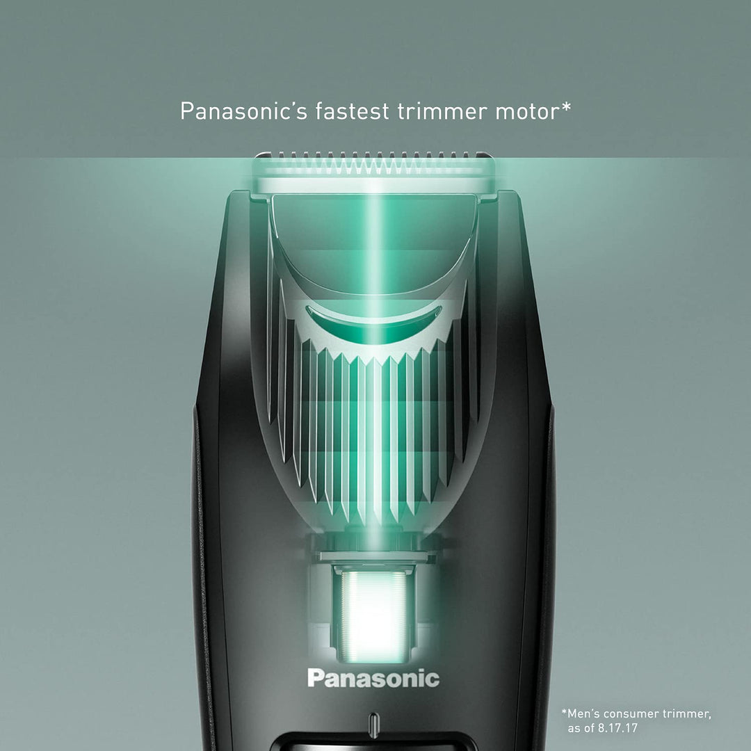 Panasonic Beard Trimmer for Men Cordless Precision Power, Hair Clipper with Comb Attachment and 19 Adjustable Settings, Washable, ER-SB40-K, 0.5-10mm lengths, 1 Pack