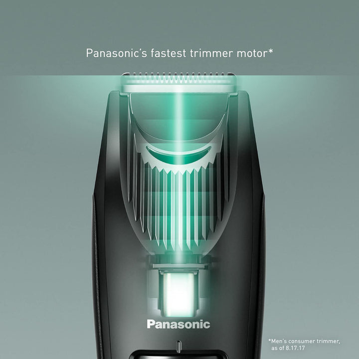 Panasonic Beard Trimmer for Men Cordless Precision Power, Hair Clipper with Comb Attachment and 19 Adjustable Settings, Washable, ER-SB40-K, 0.5-10mm lengths, 1 Pack