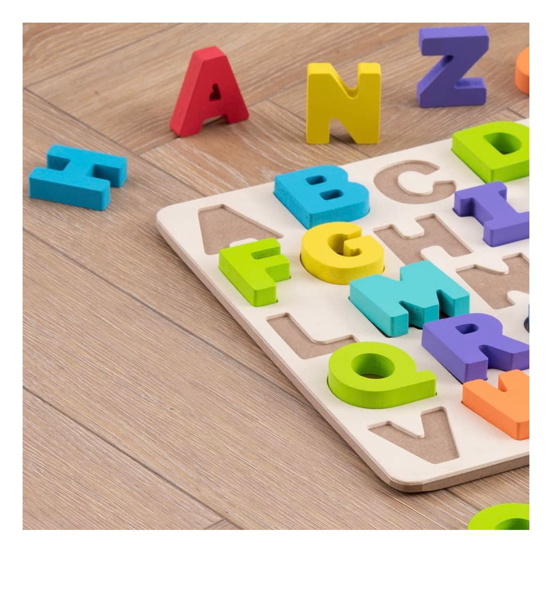 The Spark, Create, Imagine 3-D Wood Alphabet Puzzle Set Teaches Your Child The Alphabet The Fun Way. Retail $14.99