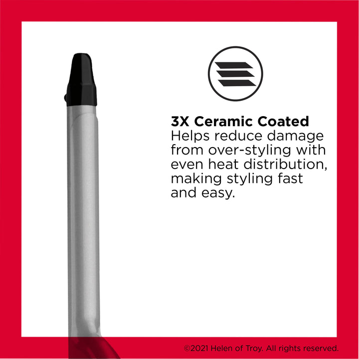 Revlon Perfect Heat Triple Ceramic Curling Iron | For Silky Smooth Spiral Curls (1/2 in)