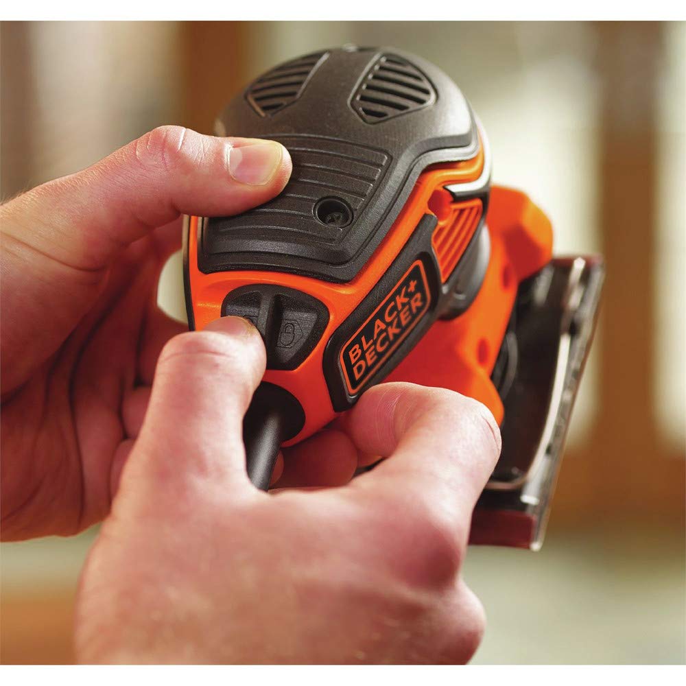 BLACK+DECKER 2.0 Amp Electric 1/4 Sheet Orbit Sander (BDEQS300)