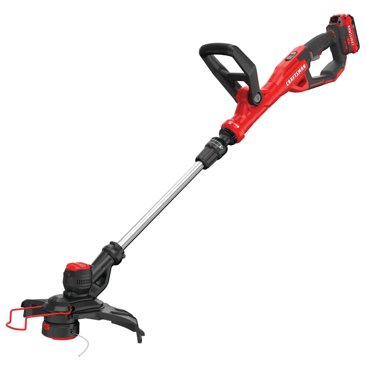 CRAFTSMAN V20 Weed Wacker Cordless String Trimmer and Edger, Weed Eater Includes 2.0 Ah Battery and Charger, Lightweight, Extended Runtime, 2 Speed (CMCST900D1) Retail $119.00