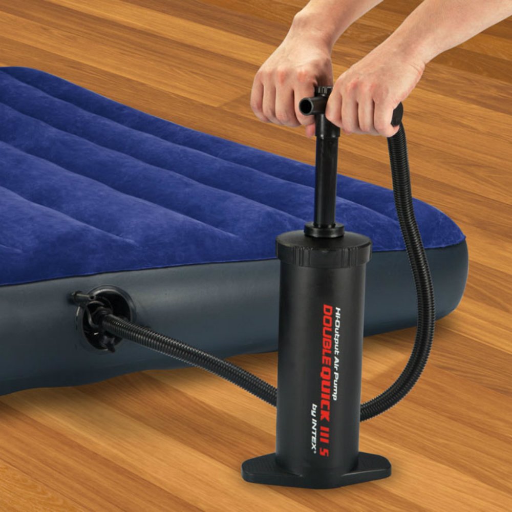 Intex Double Quick III S Hand Pump, 14.5", Black Retail $14.99