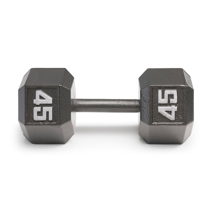 Marcy 45lb Cast Iron Hex Dumbbell, Single, IV-2045, Black Retail $89.99