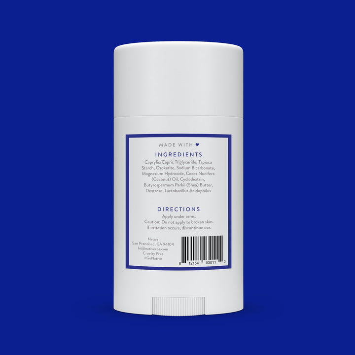 Native Deodorant,Unscented, Aluminum Free, Paraben Free, 2.65 OZ (75 g), Coconut Oil and Shea Butter