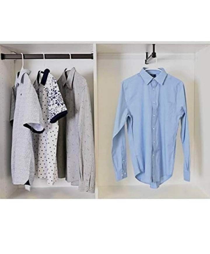 50 Pack X 4 Mainstays Plastic Tubular Slotted White Adult Clothing Clothes Hangers