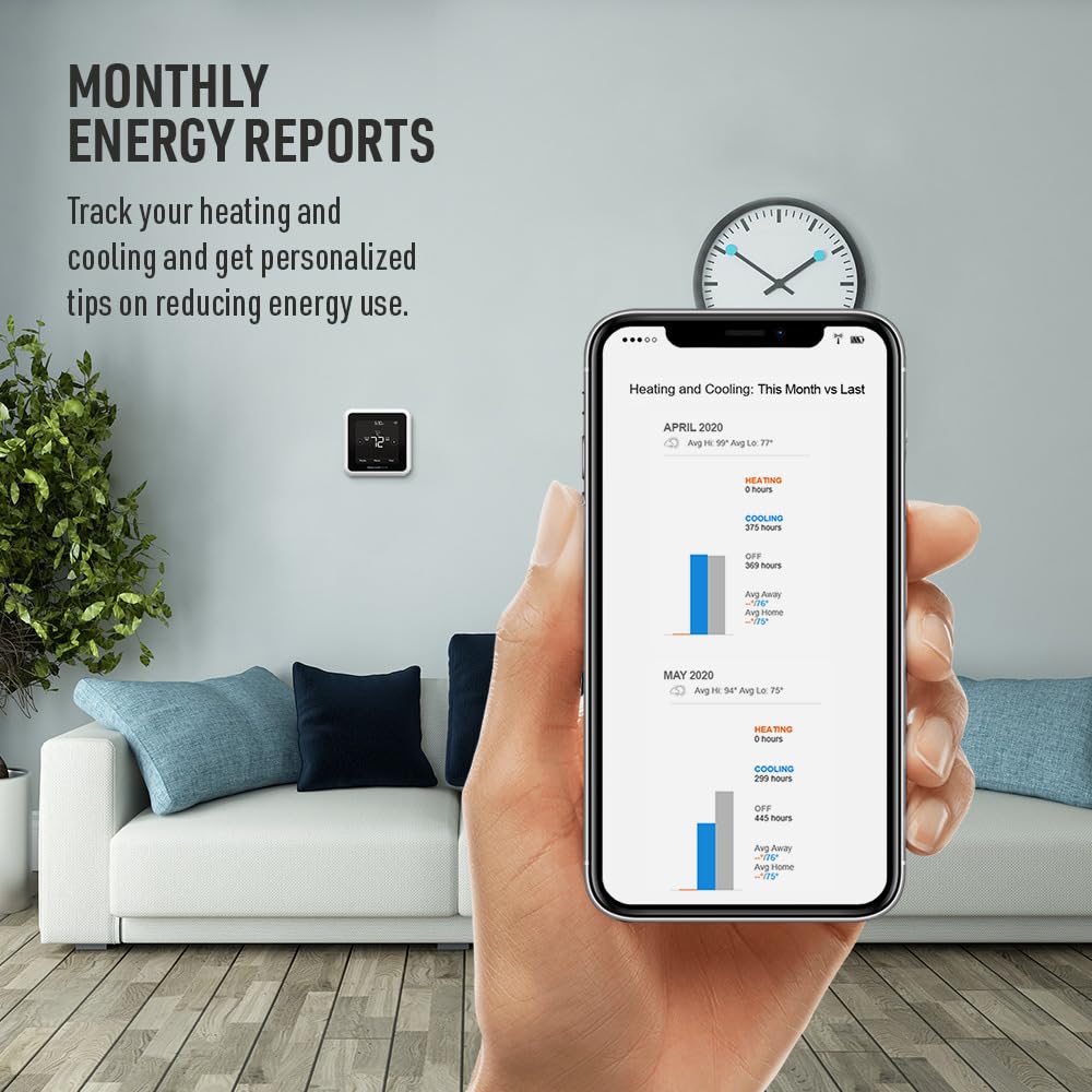 Honeywell Home RTH8800WF2022, T5 WiFi Smart Thermostat, 7 Day-Programmable Touchscreen, Alexa Ready, Geofencing Technology, Energy Star, C-Wire Required Retail $99.99