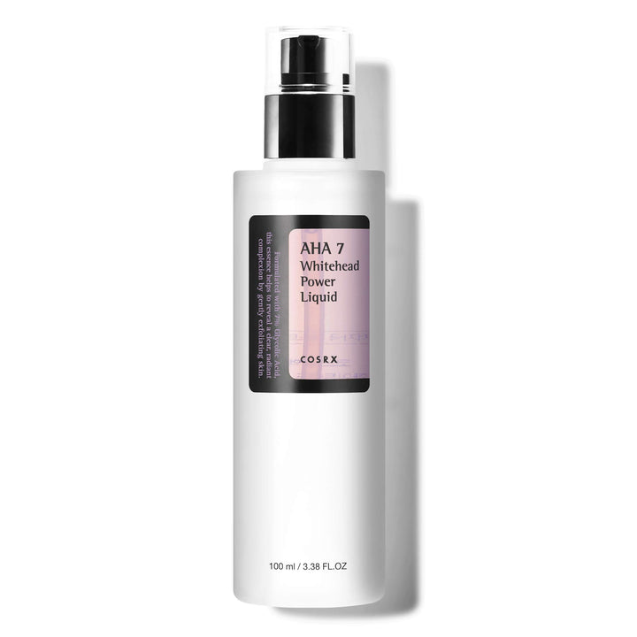 COSRX 7% Glycolic Acid Whitehead Removing Power Liquid, 3.38 fl.oz, AHA Exfoliant, Exfoliating Toner for Face & Body, Pore Minimizer, Korean Skin Care