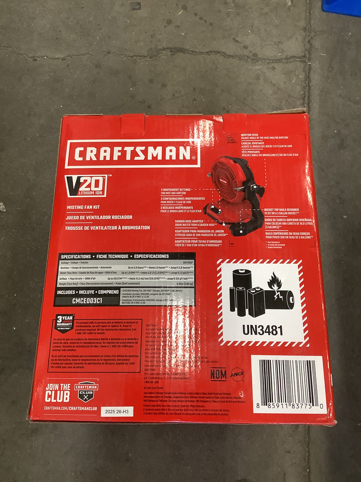 CM V20 MISTING FAN KIT