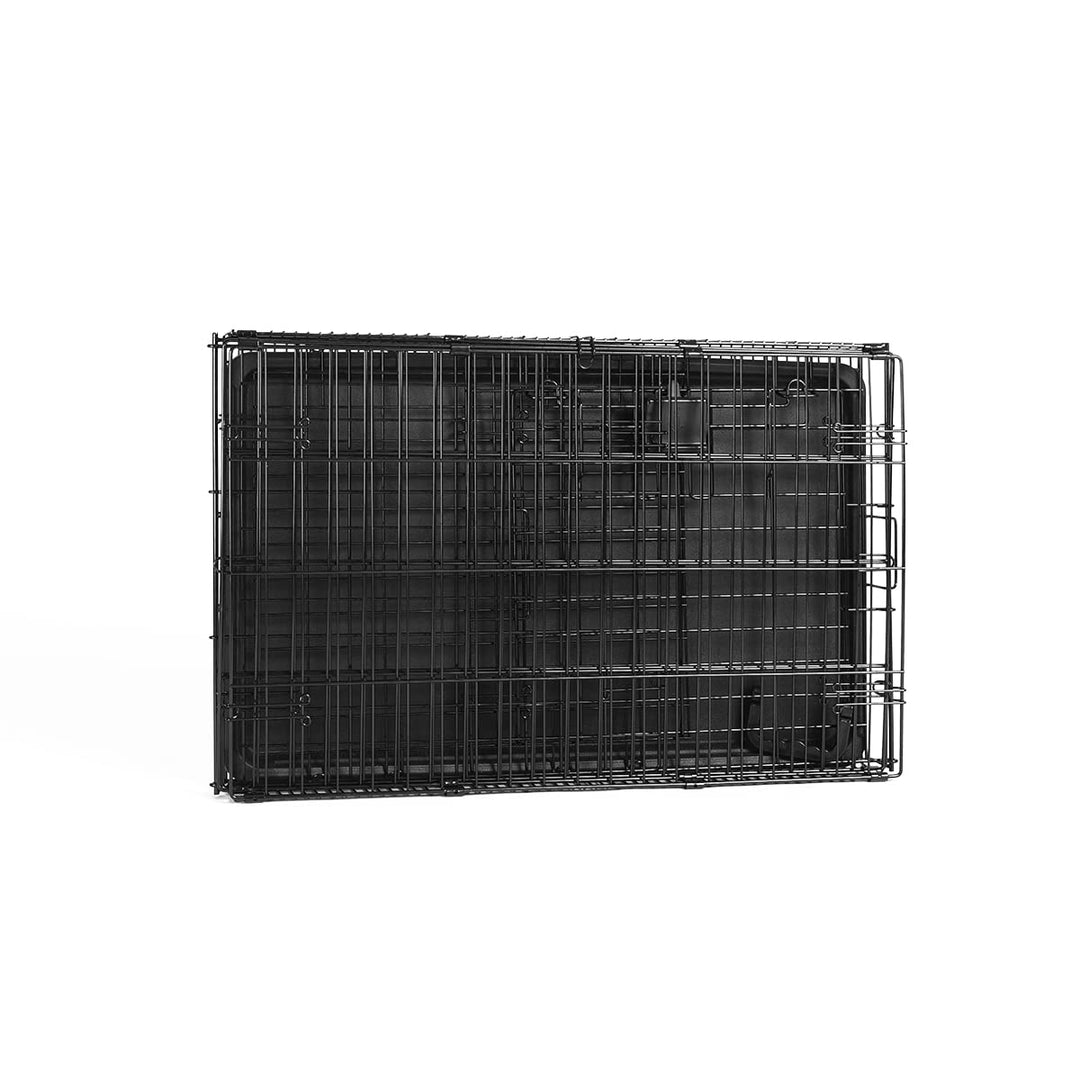 Amazon Basics - Durable, Foldable Metal Wire Dog Crate with Tray, Single Door, 30 x 19 x 21 in, Black Retail $39.23