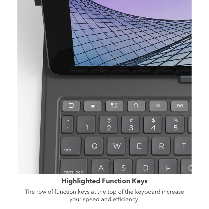 ZAGG Messenger Folio 2 Tablet Keyboard & Case, Laptop-Style Keys, Built-in Stand for iPad 11" (A16) & 10.9-inch 10th GEN iPad