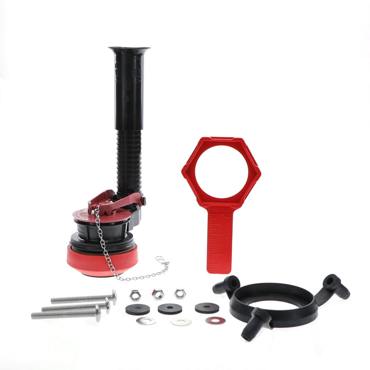 Fluidmaster K-507A-008 Universal 2-Inch Adjustable Toilet Flush Valve Repair Kit with Toilet Tool Multicolor Retail $18.79