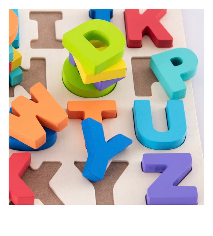 The Spark, Create, Imagine 3-D Wood Alphabet Puzzle Set Teaches Your Child The Alphabet The Fun Way. Retail $14.99