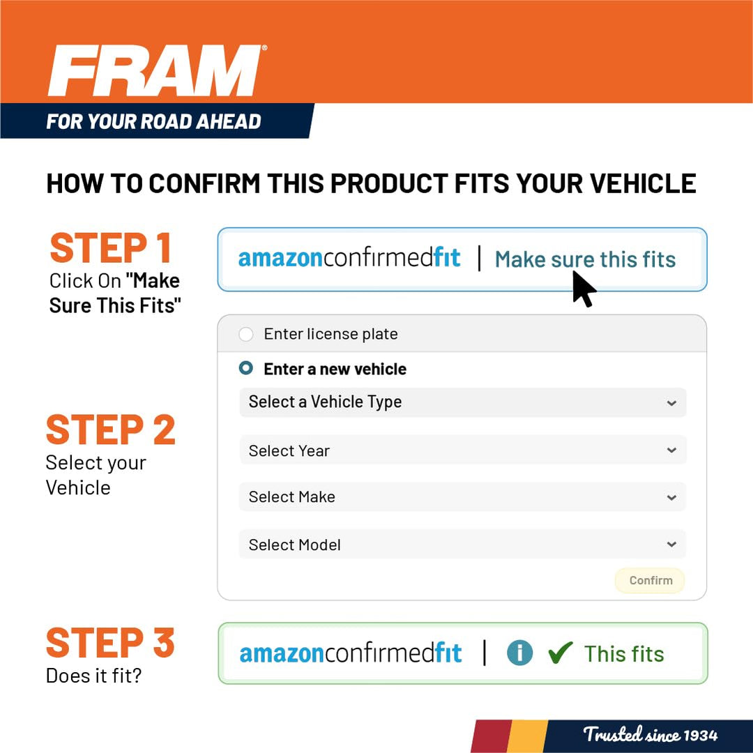 FRAM Extra Guard CH10358 10K Mile Change Automotive Replacement Interval Spin-On Engine Oil Filter for Select Model Years, Vehicle Engine Protection Oil Filter for Everyday Drivers Retail $10.49