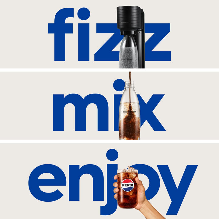 SodaStream Gaia Sparkling Water Maker, Black Retail $69.99