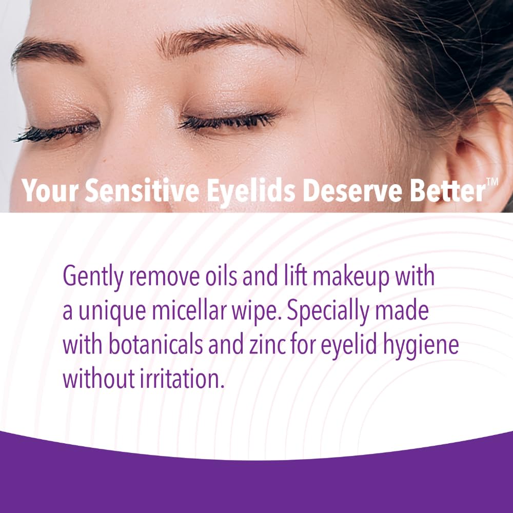 iVIZIA Micellar Eyelid Cleanser for Sensitive Eyelid Cleansing, BAK-Preservative-Free, Rinse-Free, Gently Removes Makeup, 3.3fl oz Bottle Packaging May Vary?