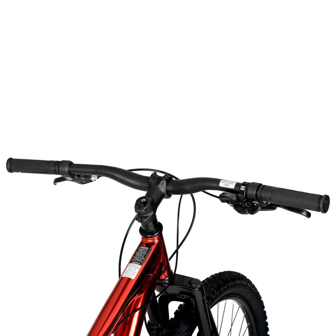 Hyper Mountain Bike for Men or Women 29 Inch Mountain Bike. Shimano 9 Speed Shifters and Lightweight Aluminum Hard Tail MTB Bike Frame. Full Suspension Explorer (Red)