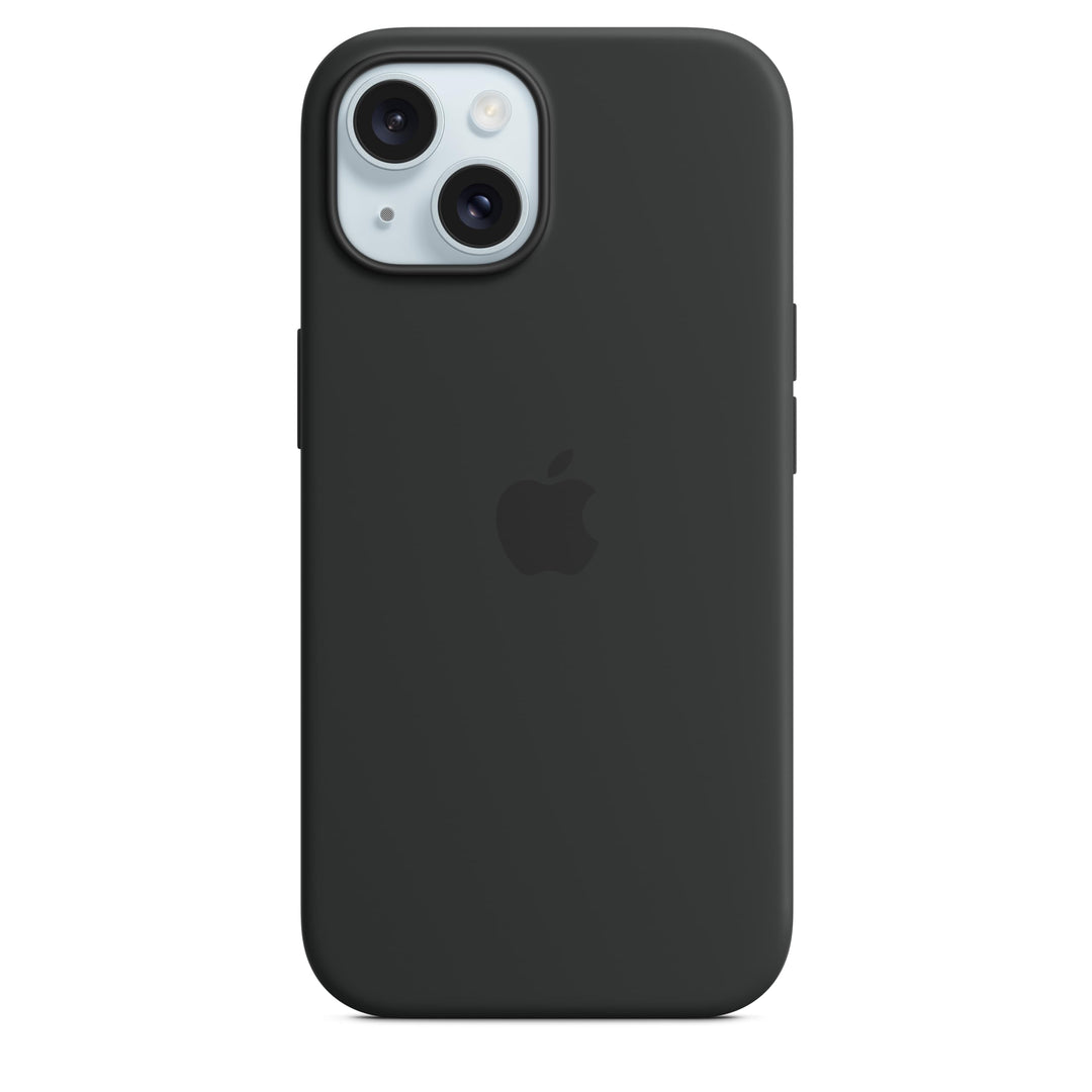 Apple iPhone 15 Silicone Case with MagSafe: Lightweight Phone Case, Wireless Charging Compatible, Smooth Matte Finish; Black Retail $49.00