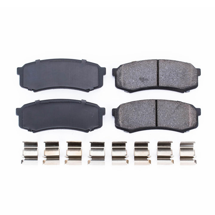 PowerStop Rear Brake Pads for Lexus GX460 2010-23 |GX470 2003-09 |LX450 1996-97 |Toyota 4Runner 2003-24 |FJ Cruiser 2007-14 - Z17 Ceramic Brake Pads with Installation Hardware, 17-606 Retail $54.80