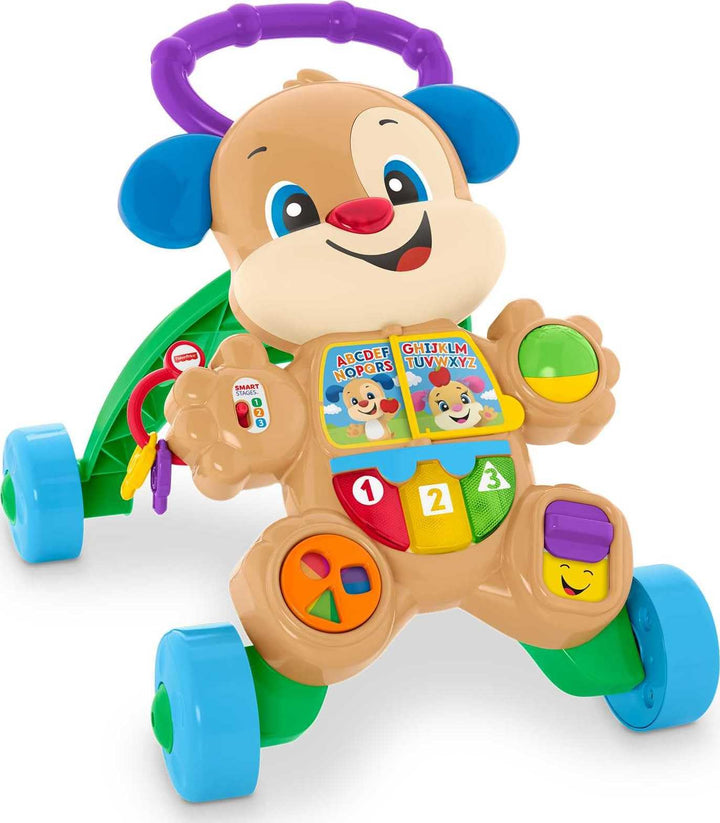 Fisher-Price Baby Toy Laugh & Learn Smart Stages Puppy Walker with Educational Music Lights & Activities for Infants Ages 6+ Months Retail $26.99