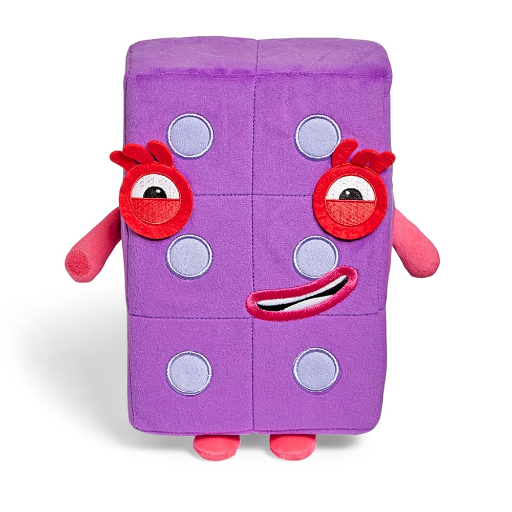 hand2mind Numberblock Six Playful Pal, Plush Figure Toys, Numbers for Toddlers, Cute Stuffies, Preschool Math Learning Toys, Stuffed Animal, Small Plushies, Counting Blocks, Birthday Gifts for Kids Retail $19.99