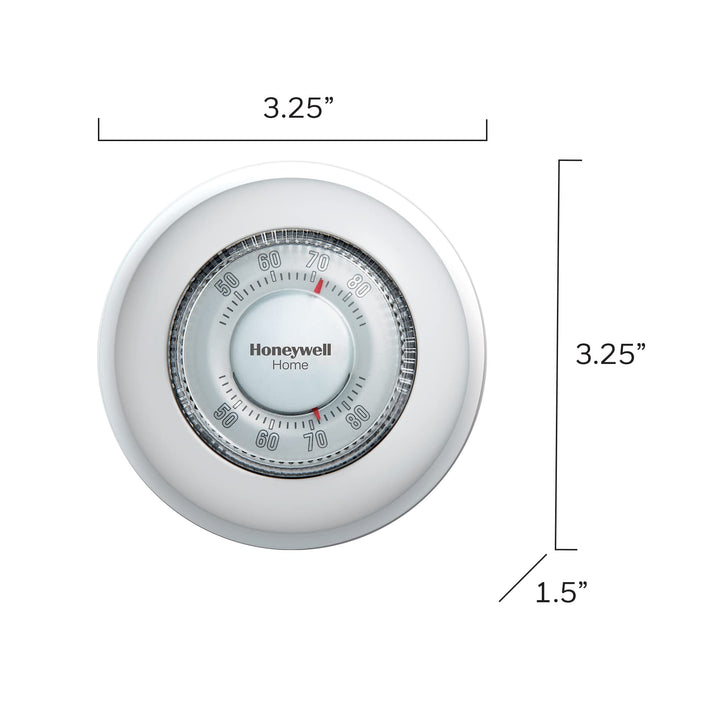 Honeywell Home CT87K1004 The Round Heat Only Manual Thermostat,Large,White,Large Retail $39.99