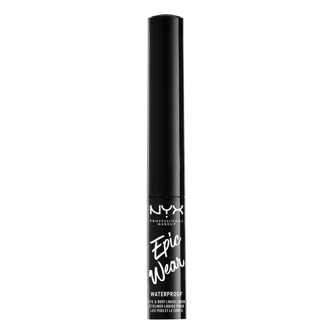 NYX Professional Makeup Epic Wear Metallic Liquid Liner, Long-Lasting Waterproof Eyeliner - Silver Metal Retail $12.00
