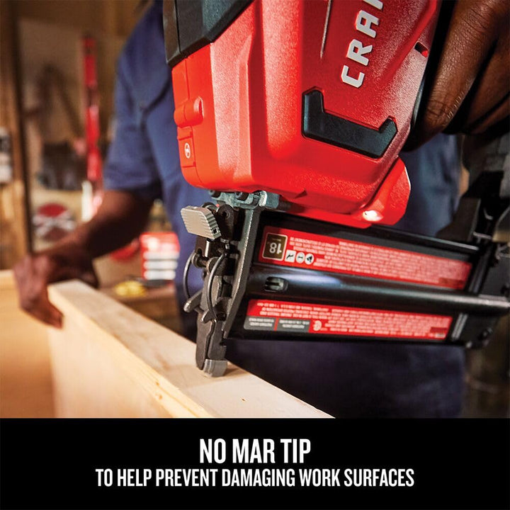 CRAFTSMAN V20 Brad Nailer, 18GA, Cordless, Bare Tool Only (CMCN618B) Retail $134.00