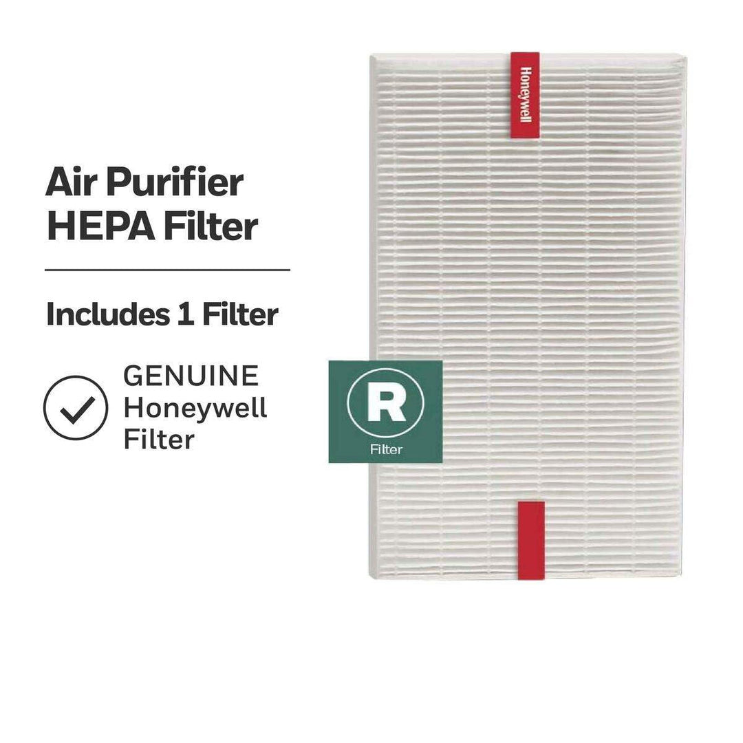 Honeywell HEPA Air Purifier Filter R, 1-Pack for HPA 100/200/300, 3000 and 5000 Series - Airborne Allergen Air Filter Replacement Targets Wildfire/Smoke, Pollen, Pet Dander, and Dust