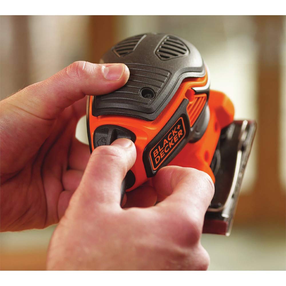 BLACK+DECKER 2.0 Amp Electric 1/4 Sheet Orbit Sander (BDEQS300)