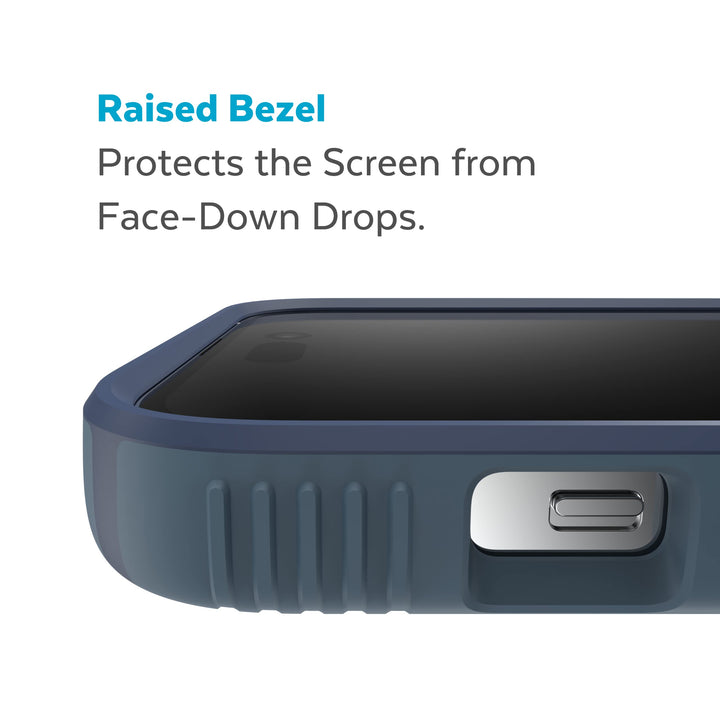 Speck iPhone 14 Pro Case - Drop Protection, Built for MagSafe, Scratch Resistant - No Slip Grip with Soft Touch Coating iPhone 14 Pro 6.1 Inch - Mystery Blue/Faded Denim CandyShell Pro Retail $16.60