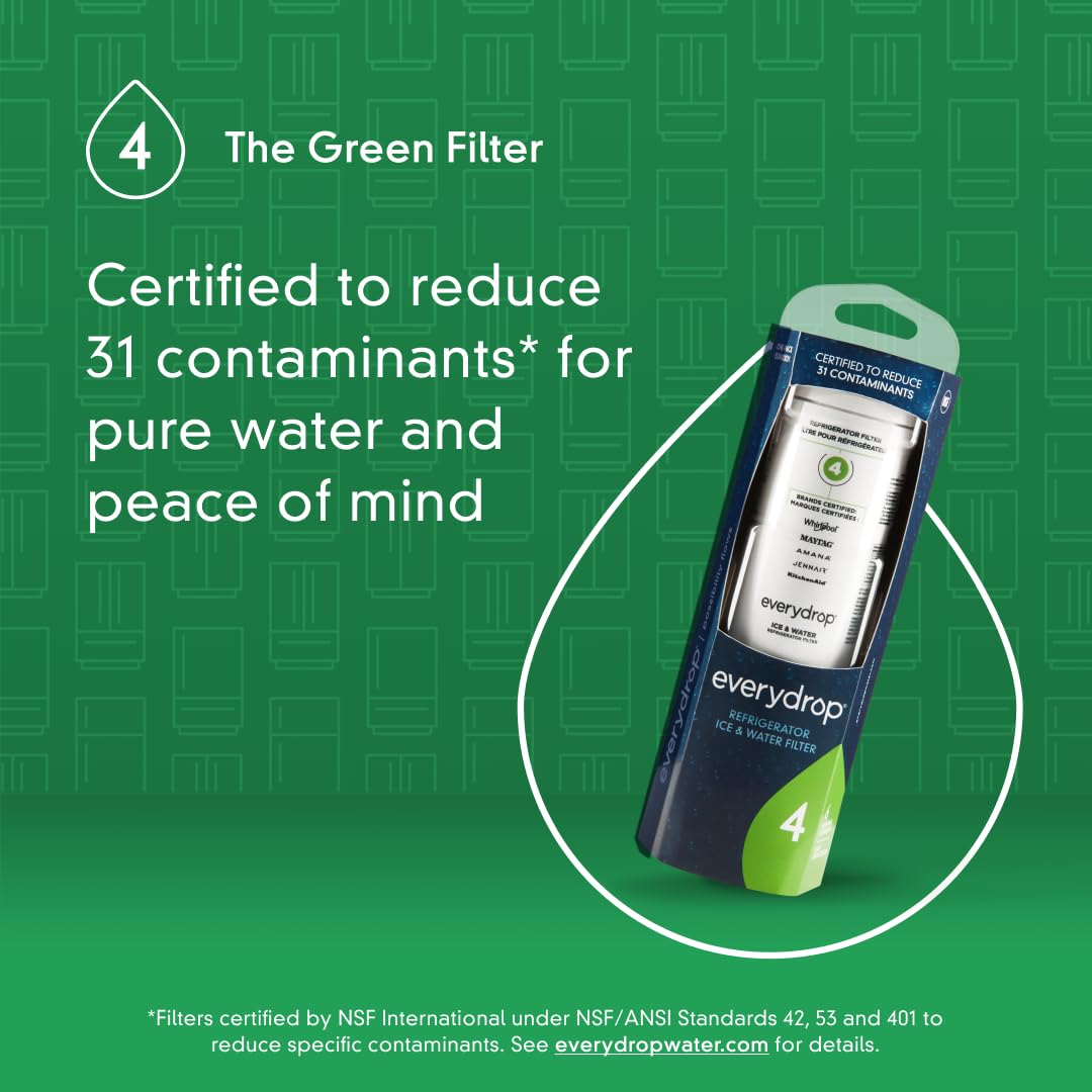 everydrop® by Whirlpool Ice and Water Refrigerator Filter 4, EDR4RXD1, Single-Pack Retail $59.99