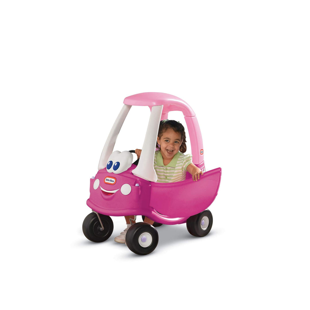 Little Tikes Princess Cozy Coupe Ride-On Toy - Toddler Car Push and Buggy Includes Working Doors, Steering Wheel, Horn, Gas Cap, Ignition Switch - For Boys and Girls Active Play , Magenta Retail $59.00