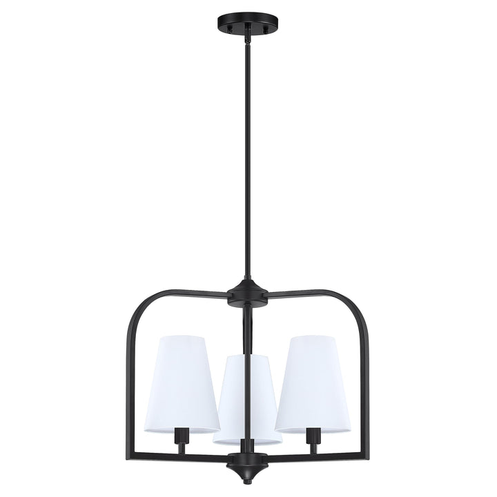 4 Light 23'' Rustic Metal Lantern Cage Farmhouse Kitchen Island Off White Fabric Shade Pendant Light Fixture,Modern Industrial Black Finish for Dining Room Bedroom Foyer Entry Porch Over Sink Retail $79.99