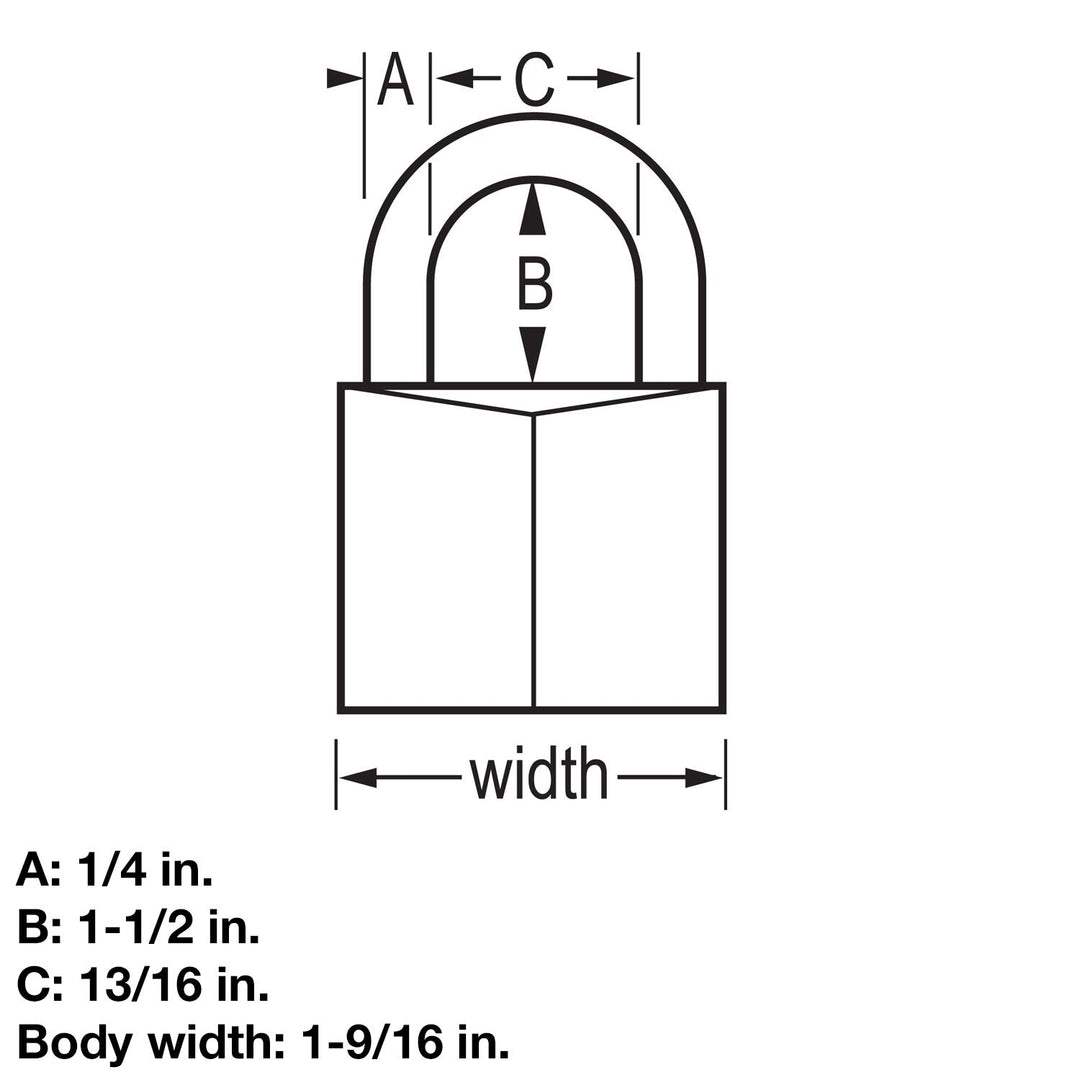 Master Lock Black Covered Aluminum Lock, Gym Locker Lock with Key, Outdoor Padlock with Long Shackle for Gates, Fences, Toolboxes, and More,141DLF Retail $8.99