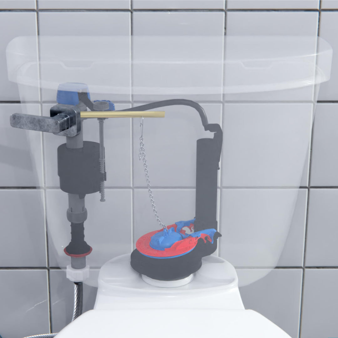 Fluidmaster K-400H-043-T4 Super Kit 2 in, or 3 Flapper and Toilet Fill Valve, Multi