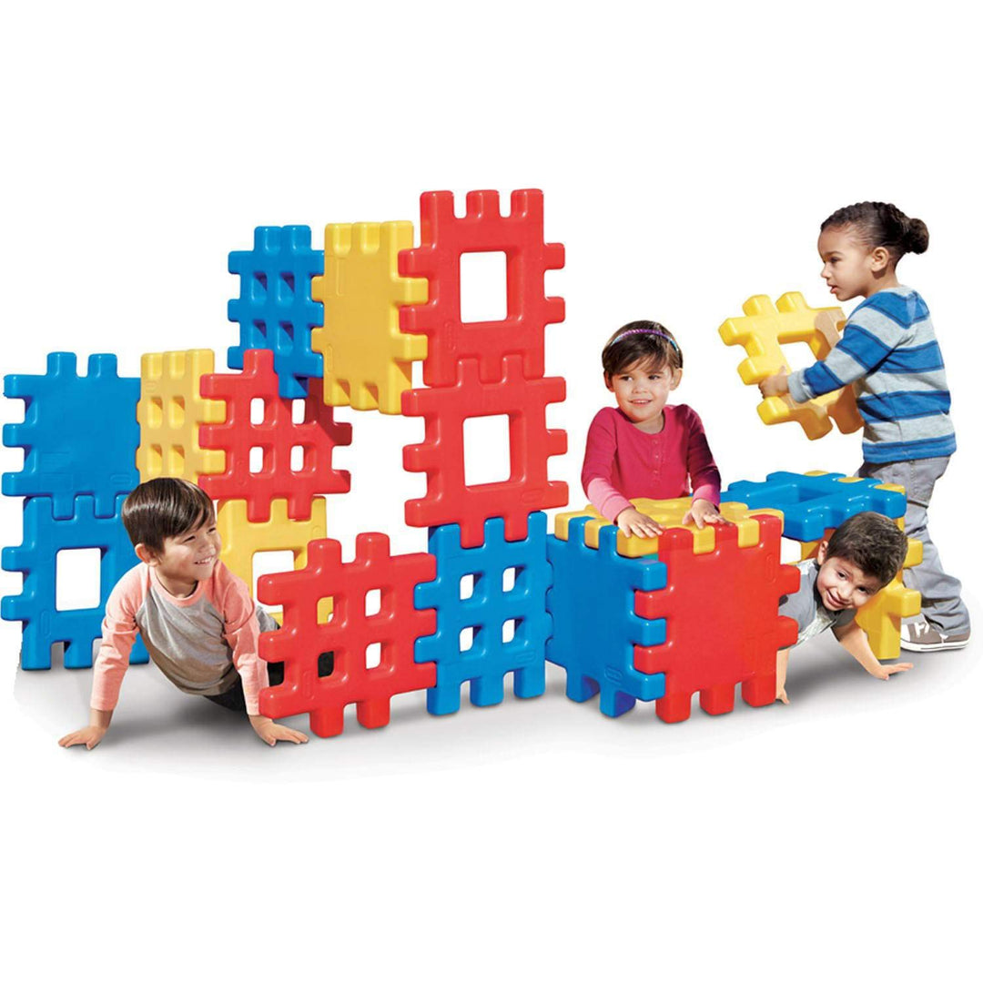Little Tikes Big Waffle Block Set - 18 pieces, Blue/Red/Yellow Retail $82.99