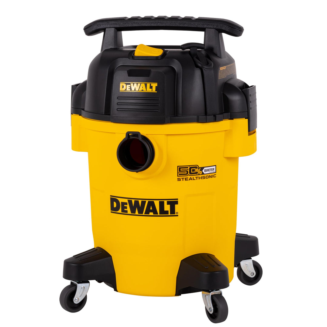 DEWALT 6 Gallon STEALTHSONIC Shop Vacuum Wet and Dry DXV06PL-QT, Ultra Quiet 4 Peak HP Wet Dry Vac for Jobsite & Workshop Retail $159.97