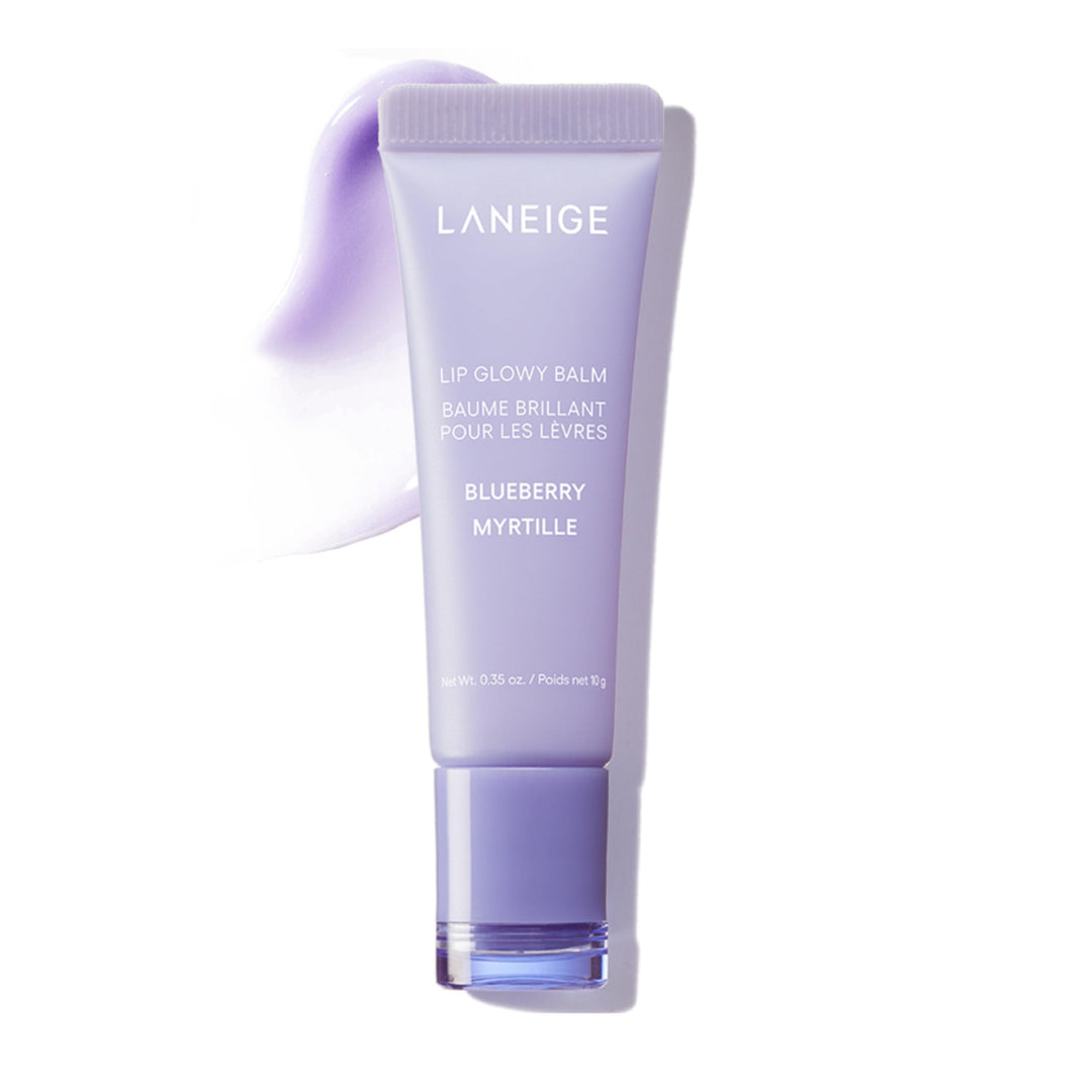 LANEIGE Lip Glowy Balm, Blueberry: Sheer Tinted Lip Moisturizer with Shea Butter, for Hydrating Shine & Soft Lips