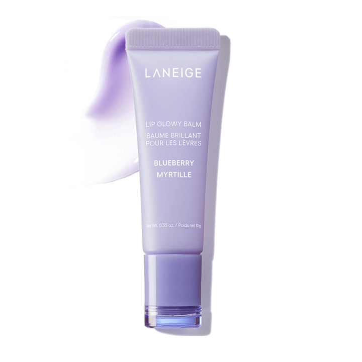 LANEIGE Lip Glowy Balm, Blueberry: Sheer Tinted Lip Moisturizer with Shea Butter, for Hydrating Shine & Soft Lips