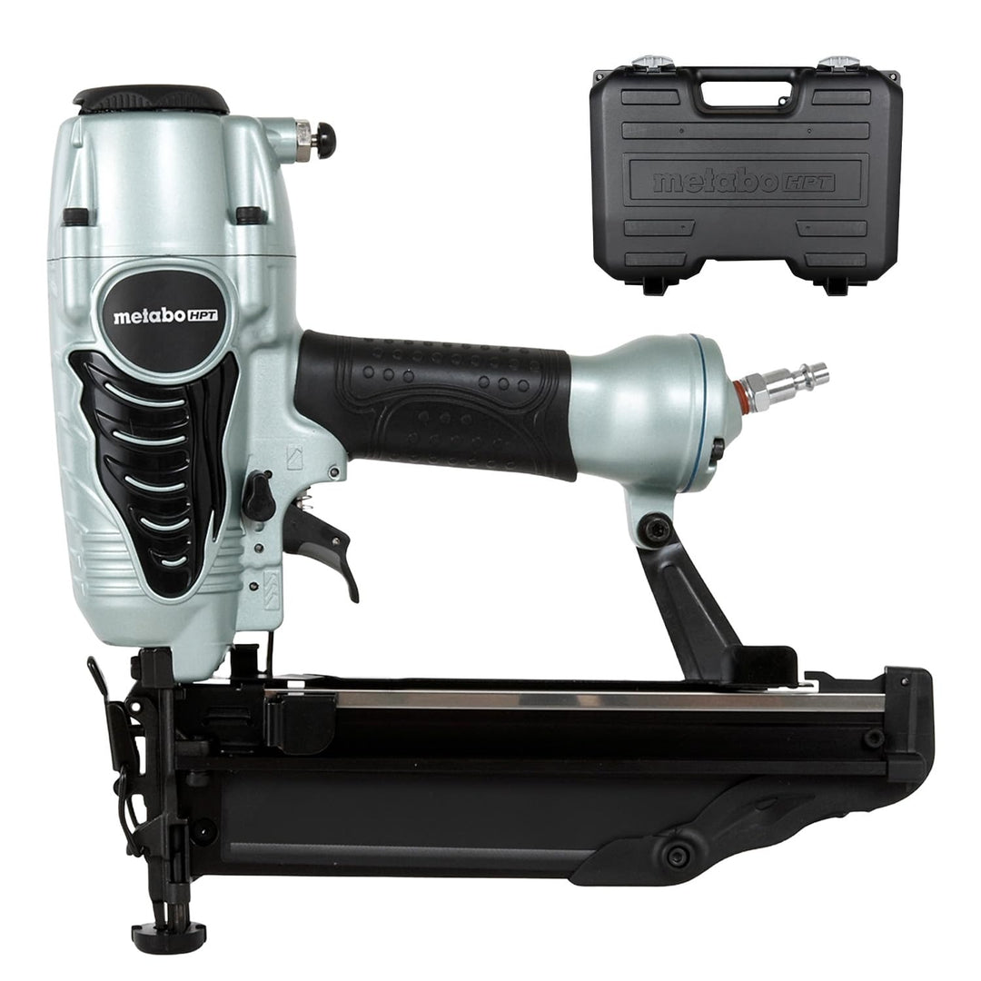 Metabo HPT Finish Nailer with Air Duster, Pro-Preferred Pneumatic Power Nailers, Ideal for Molding, Chair Rail, and Cabinetry, Lightweight 3.7 lbs, 16 Gauge, 1" to 2-1/2" Finish Nails, NT65M2S Retail $179.00