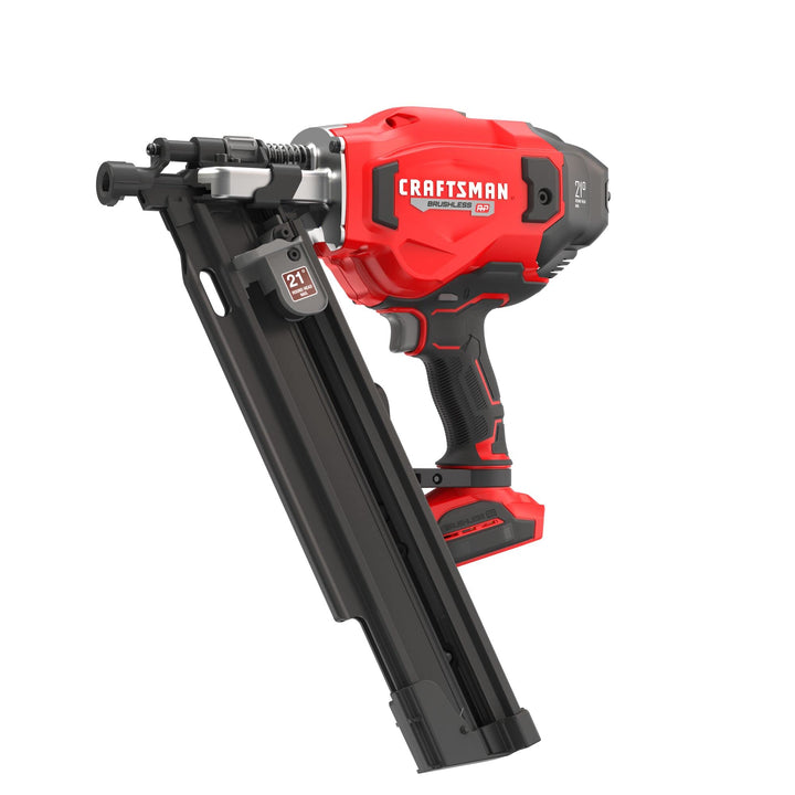 CRAFTSMAN V20 Cordless Framing Nailer, Nail Gun, 21 Degree, up to 3-1/4 inch Nails, Bare Tool Only (CMCN621PLB)