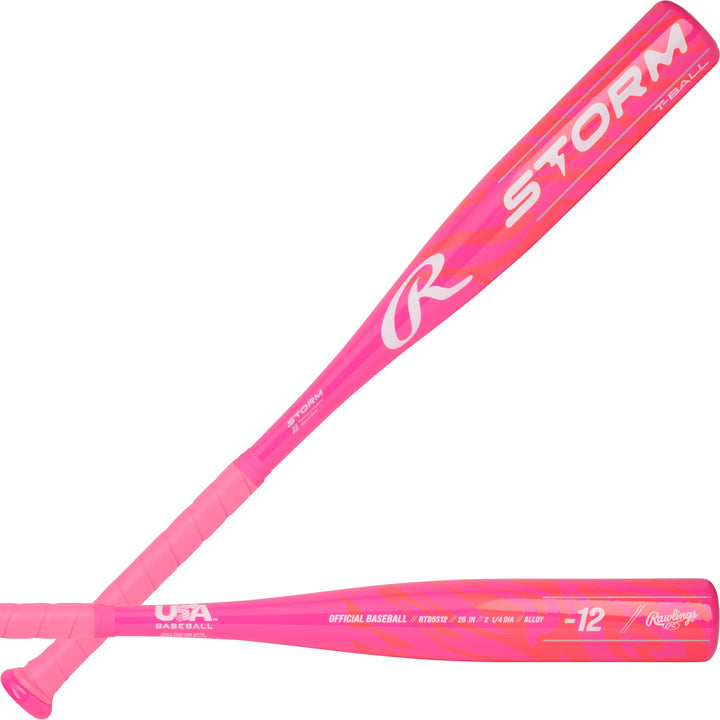Rawlings | Storm T-Ball Bat | 26-inch | -12 | Pink Retail $29.95