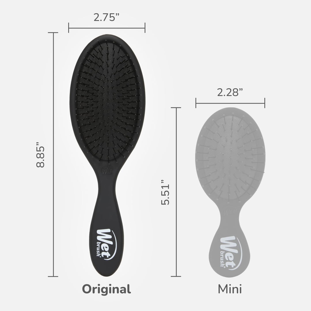 Wet Brush Original Detangler Hair Brush, Black Frost - Ultra-Soft IntelliFlex Bristles - Detangling Brush Glides Through Tangles For All Hair Types (Wet Dry & Damaged Hair) - Women & Men