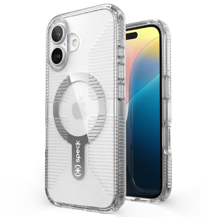 Speck Clear iPhone 16 Case - Slim Phone Case - MagSafe - GemShell - Crystal Clear Retail $11.83
