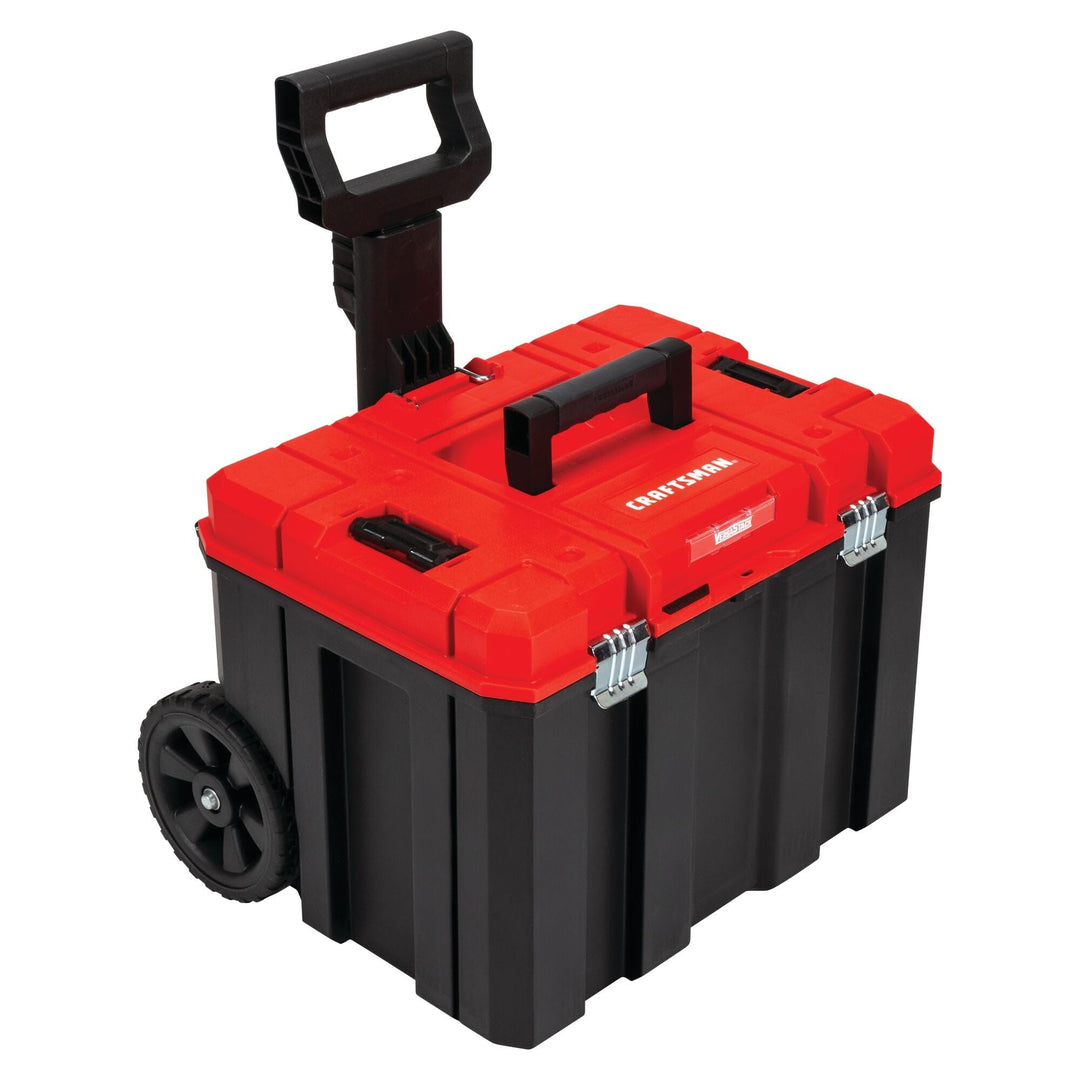 CRAFTSMAN VERSASTACK Rolling Tool Box with Wheels, Lockable, Red, 20 Inch (CMST17835) Retail $78.23