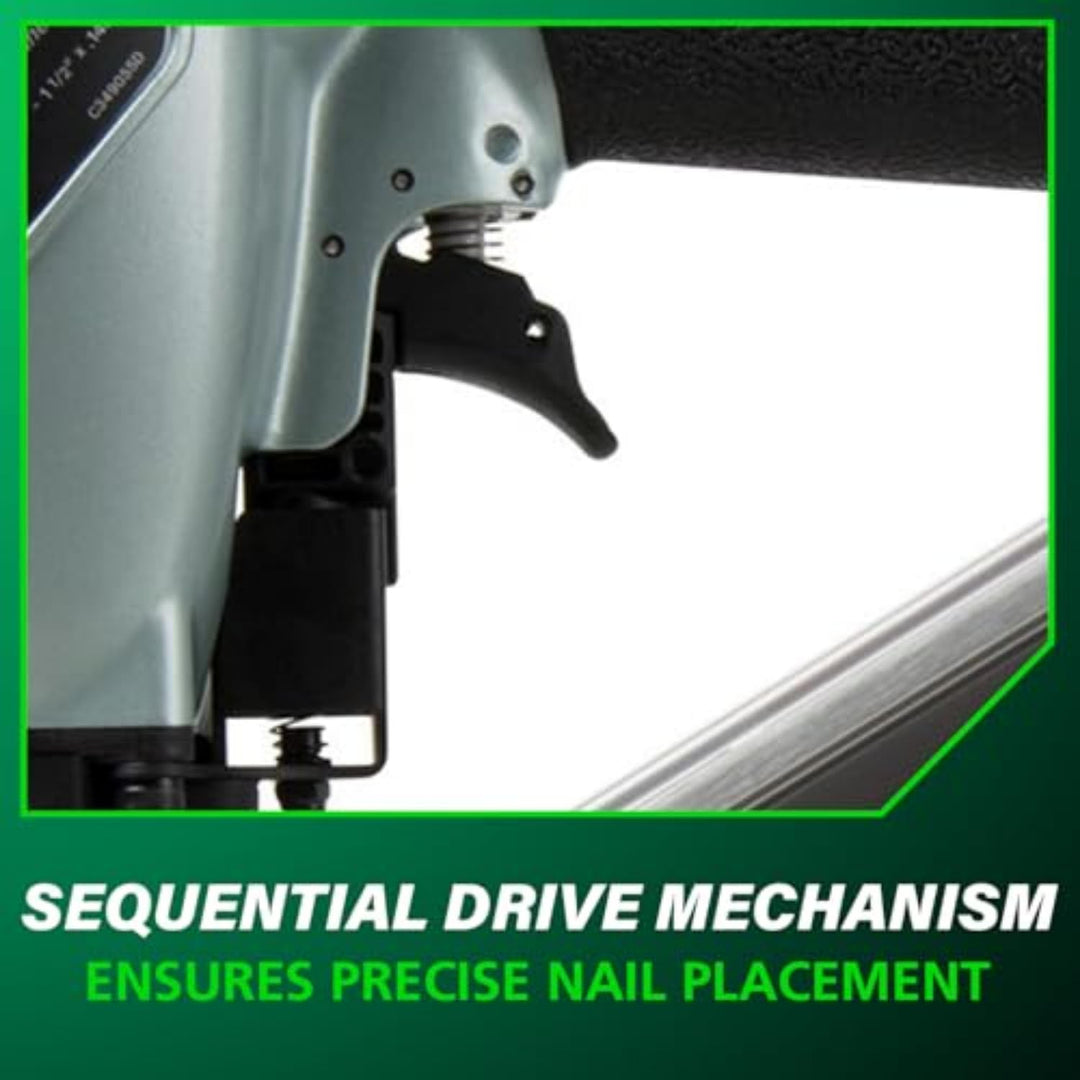 Metabo HPT Strap-Tite Metal Connector Nailer, Pro-Preferred Pneumatic Power Nailers, Connector Tool for Pre-Punched Connectors, 36° Short Magazine, 1-1/2" to 2-1/2", NR65AK2S Retail $279.00