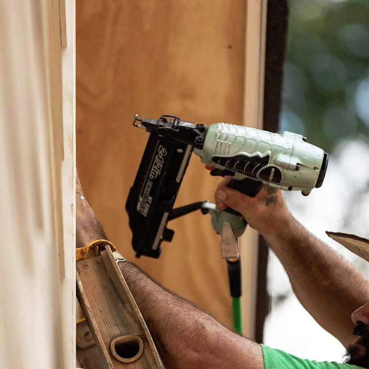 Metabo HPT Finish Nailer with Air Duster, Pro-Preferred Pneumatic Power Nailers, Ideal for Molding, Chair Rail, and Cabinetry, Lightweight 3.7 lbs, 16 Gauge, 1" to 2-1/2" Finish Nails, NT65M2S Retail $179.00