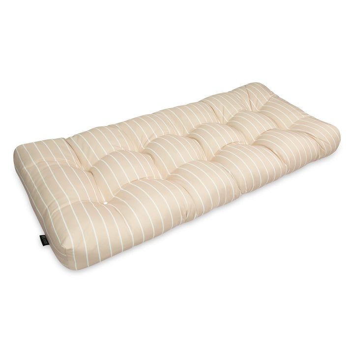 Classic Accessories Patio Bench Cushion, Soft Beige, Stripe, 42”W Retail $38.99